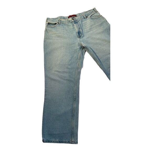 Steve & Barrys Men’s Size 40x32 Vintage Blue Relaxed Fit Red Star Denim jeans - Picture 2 of 14
